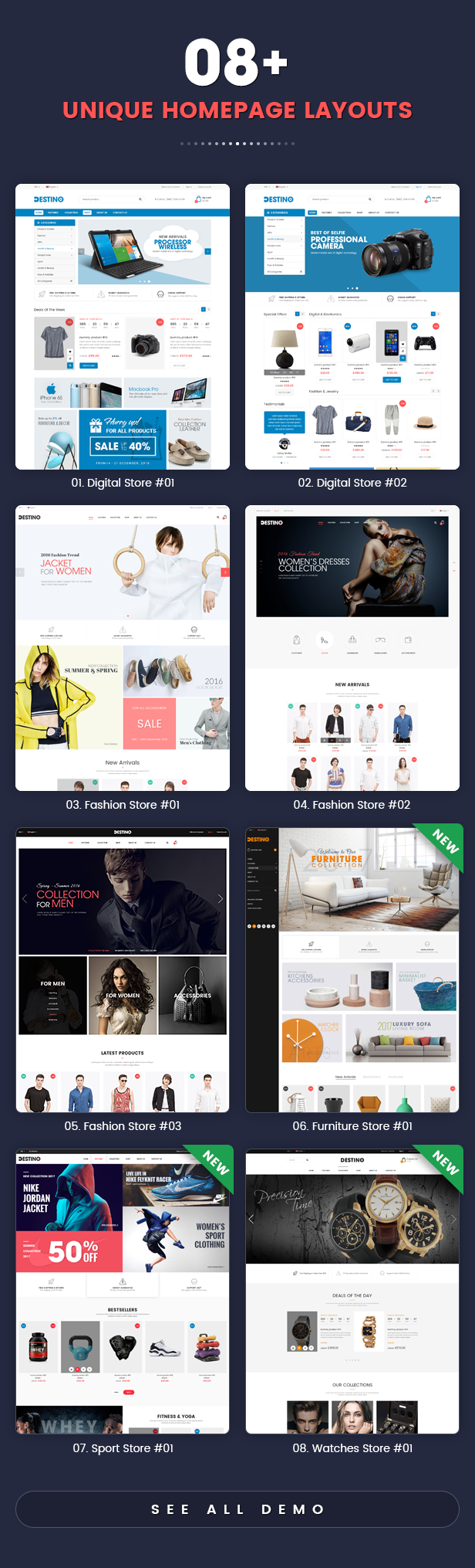 Destino - Homepage