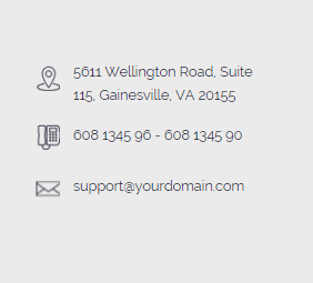Footer Address Frontend